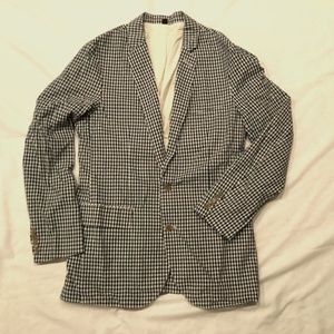 J.Crew Brand New (NWT) Mens Lightweight unstructured Blk&Wht Sprt Jkt  S…